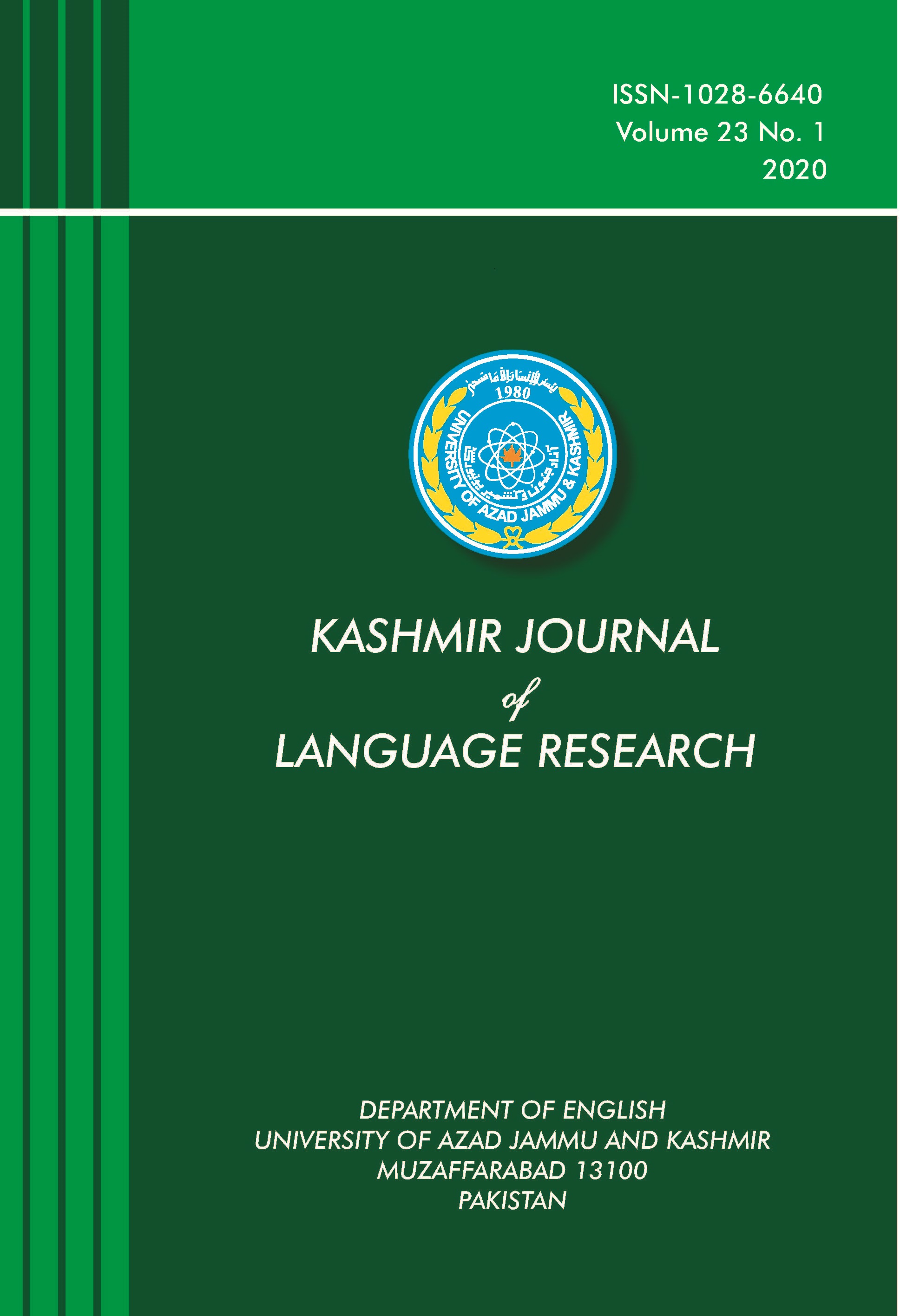 33+ Kashmir Journal Of Language Research